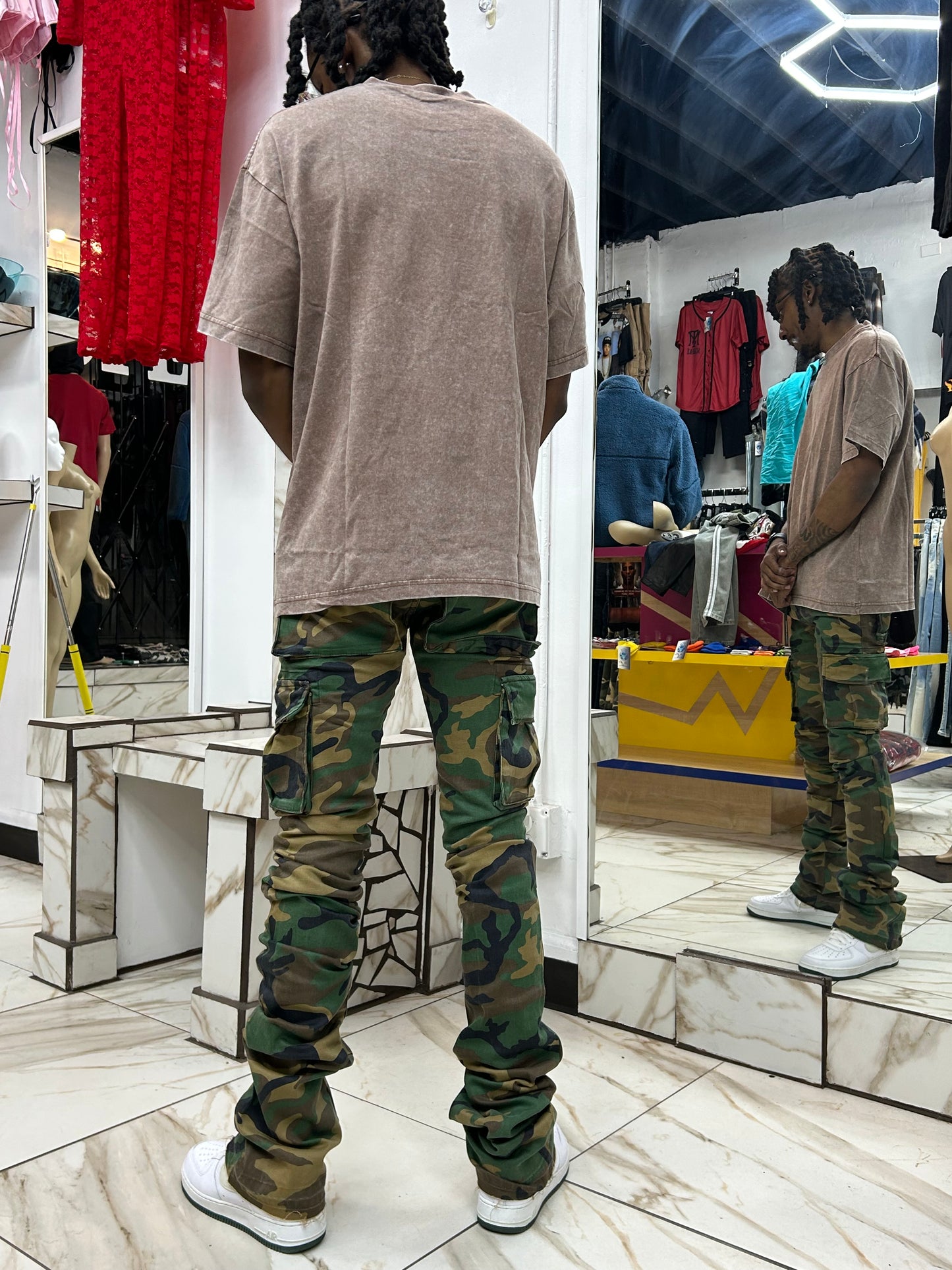Camo Stacked Pants