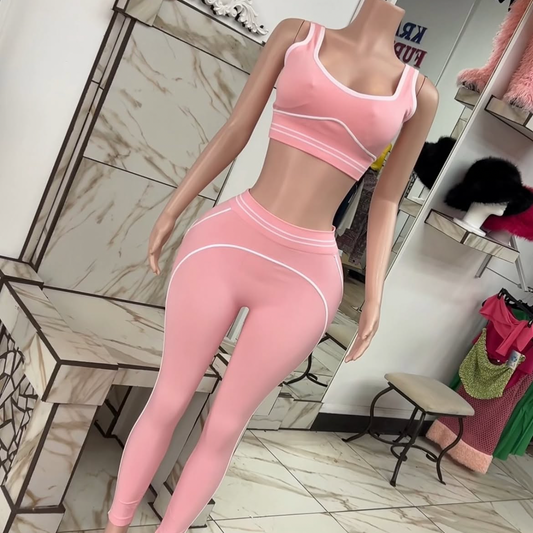 Pink Alo Dupe 2 Piece Set
