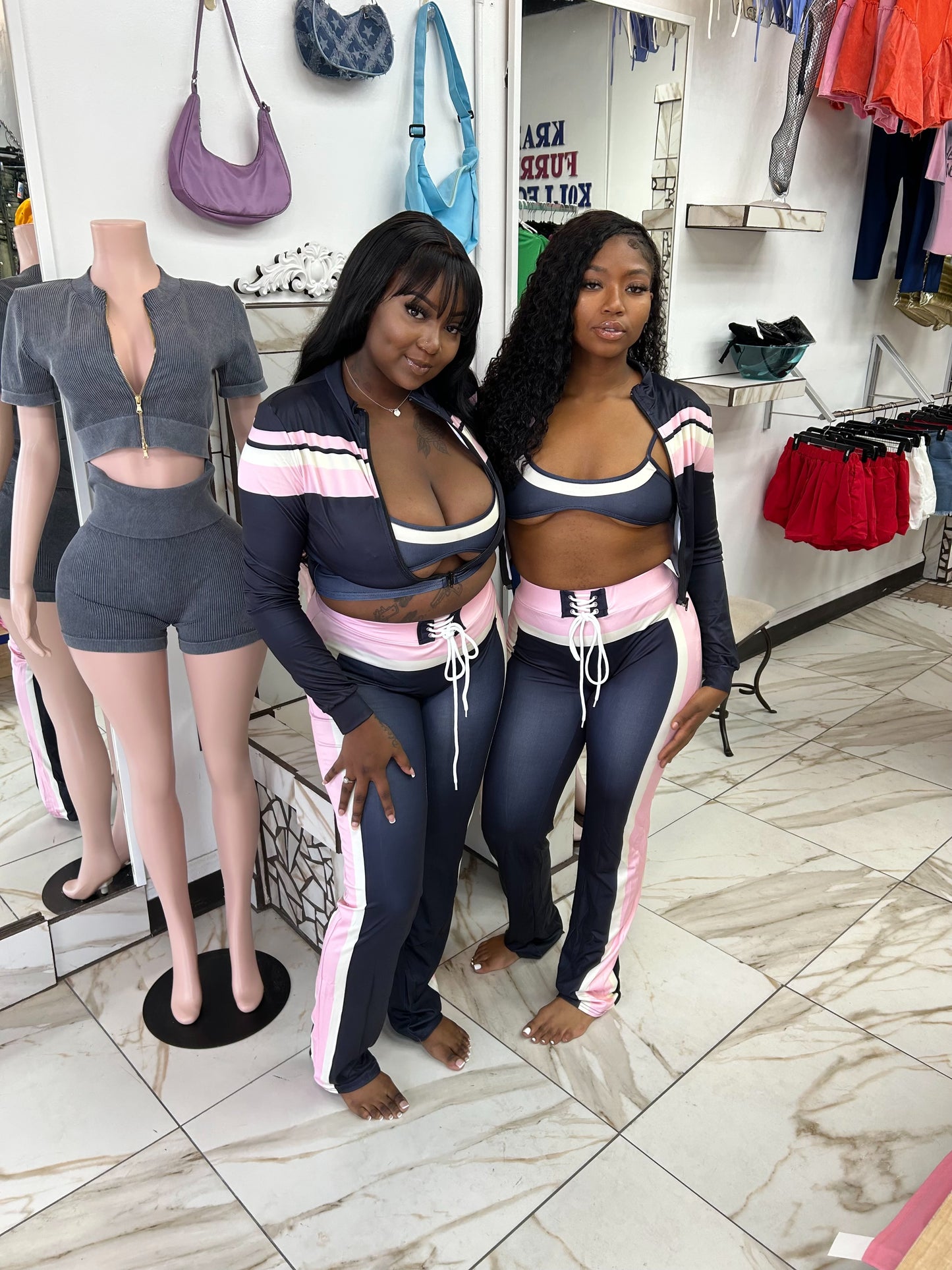 Pink Kush 3 Piece Pants Set