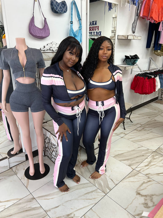 Pink Kush 3 Piece Pants Set