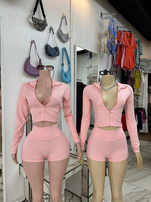 Pink Paradise Yoga Set