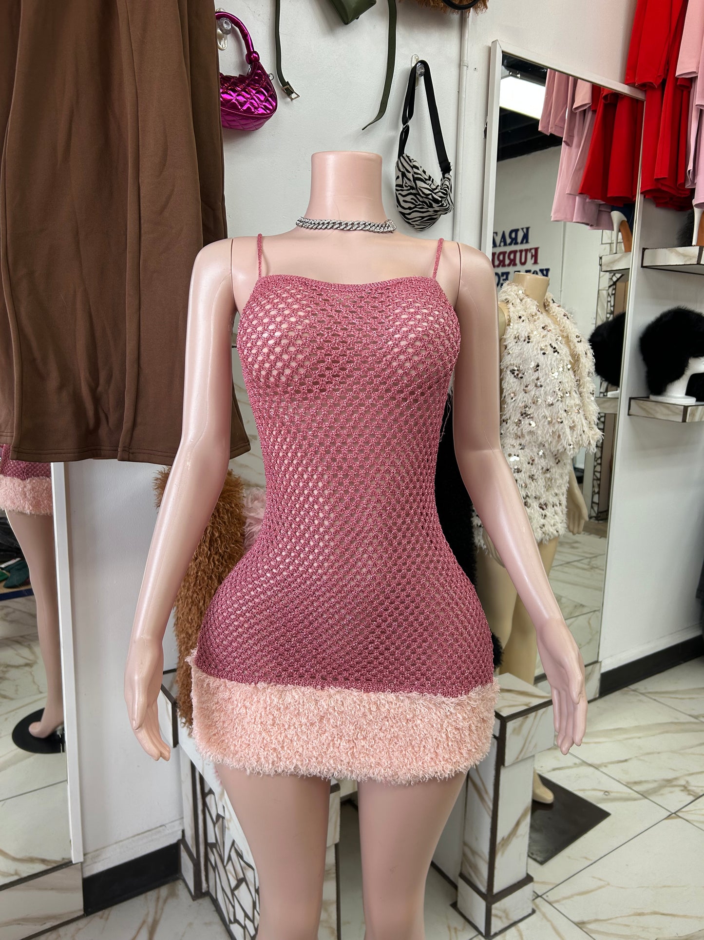 Blush Doll Mesh Dress
