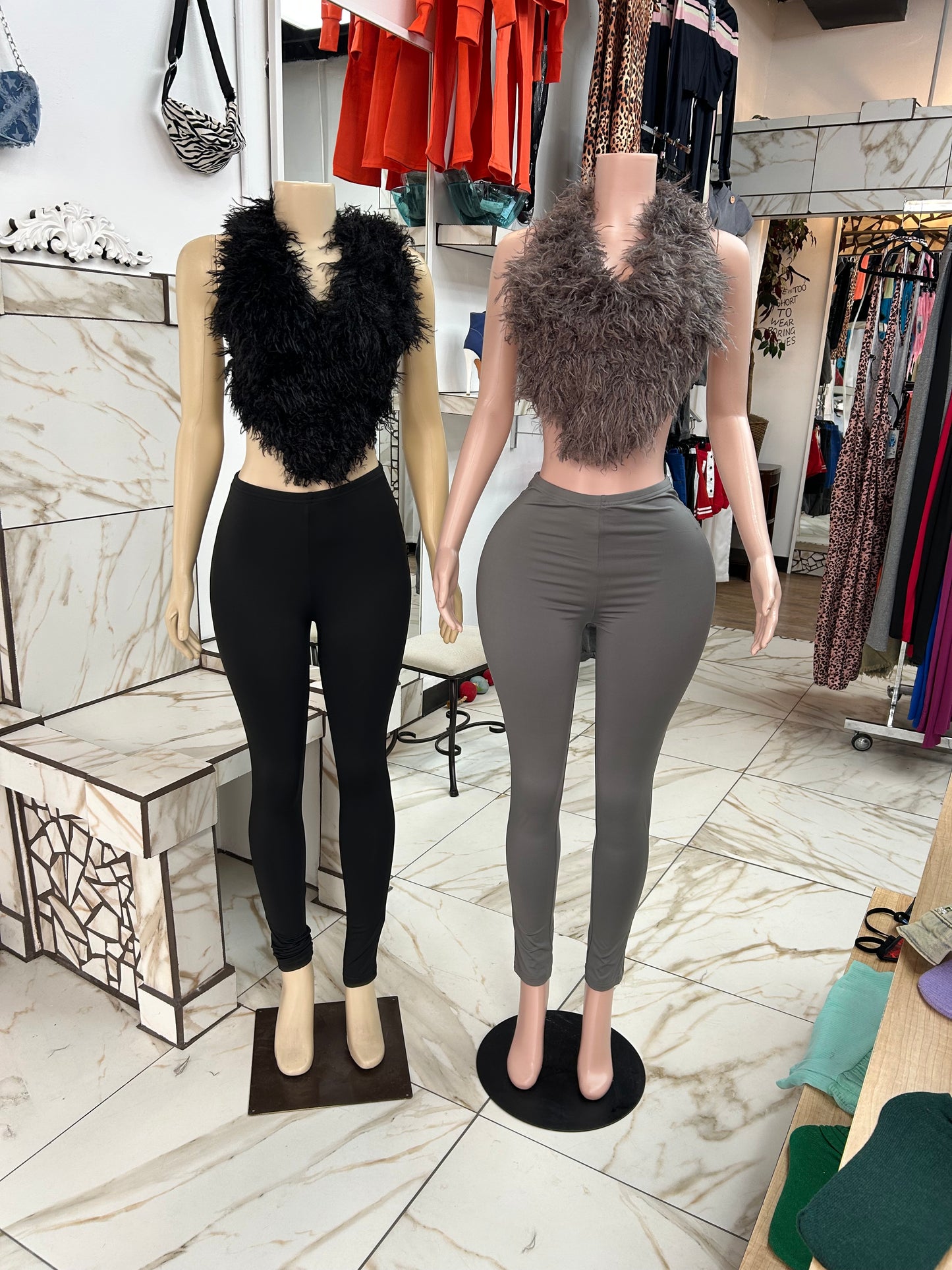 Fur Girl Two Piece Set