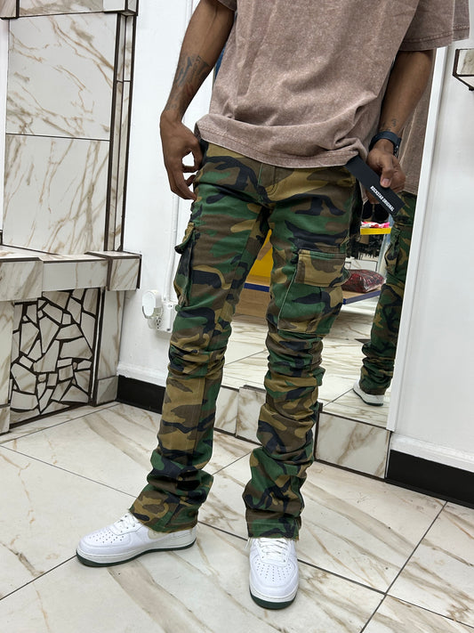 Camo Stacked Pants